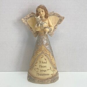 Elements Barbara Mcdonald Angel Figurine A Kind Heart Brings Happiness Cat 82042